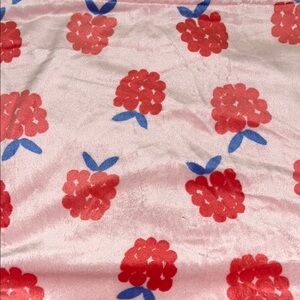 Floral Pink Plush Blanket